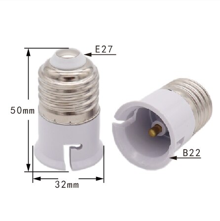 B22 Om E27 Adapter Materiaal Vuurvast Materiaal E27 Om B22 Socket Adapter Led Lampen Corn Lamp Licht: E27 TO B22
