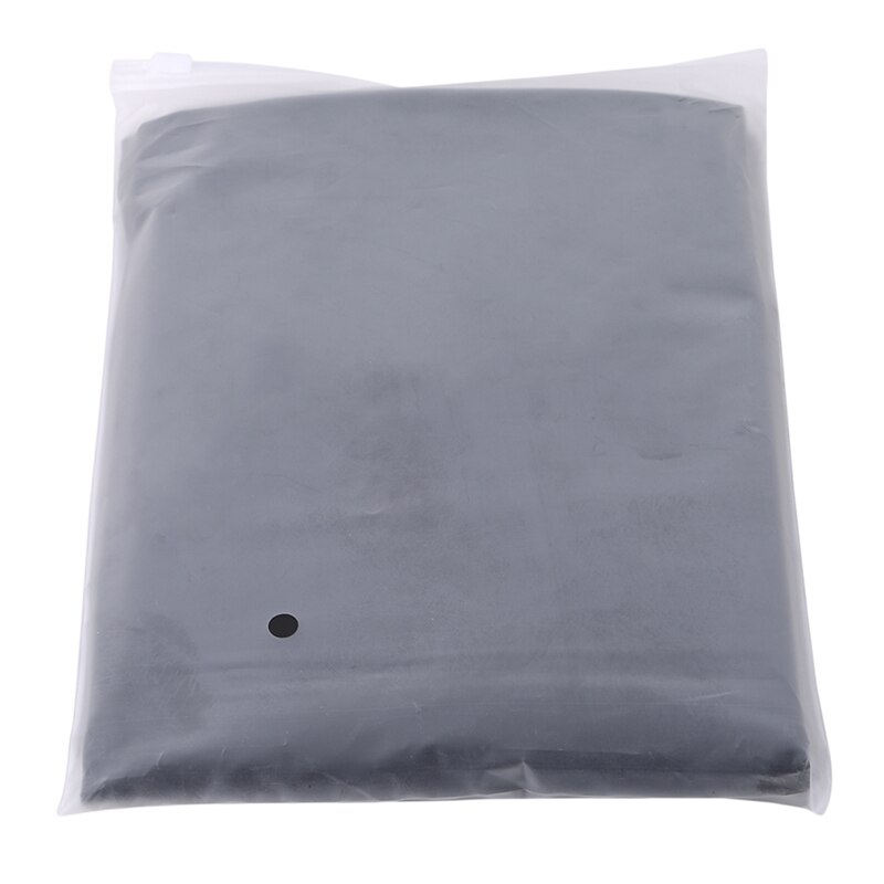 Chubasquero transparente impermeable para hombre y mujer, abrigo grueso para la lluvia, para exteriores, Camping, viaje, Sudadera con capucha, Ponchos, 145-190cm: Negro