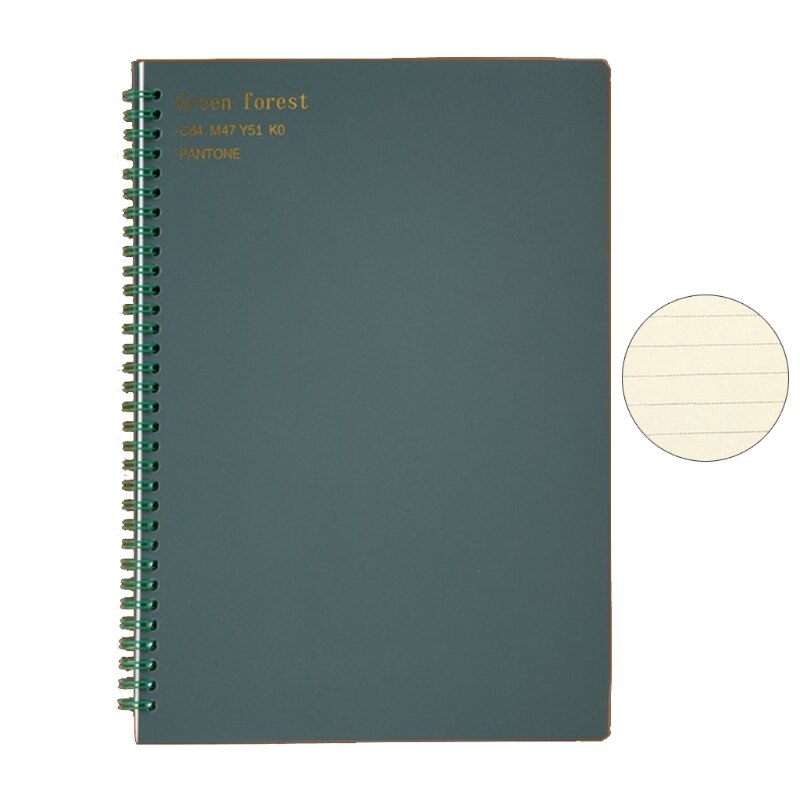 80Sheets Coil Notebook Writing Journal Notebook,Classic Spiral Bound,Best for Writers and Travelers, Men or Women: 5AC502577-GN