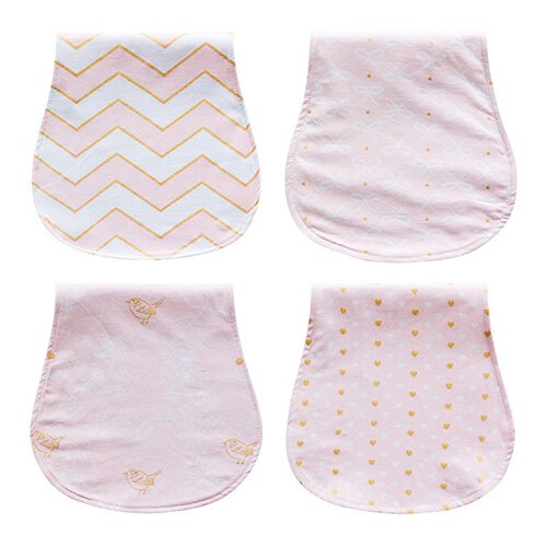 4 Stks/partij Verpleging burp Katoenen Baby Schort Voor Feeding Bandana Sjaal Baby Speeksel Handdoek slabbers voor jongens Meisjes Bandana slabbetjes: 4