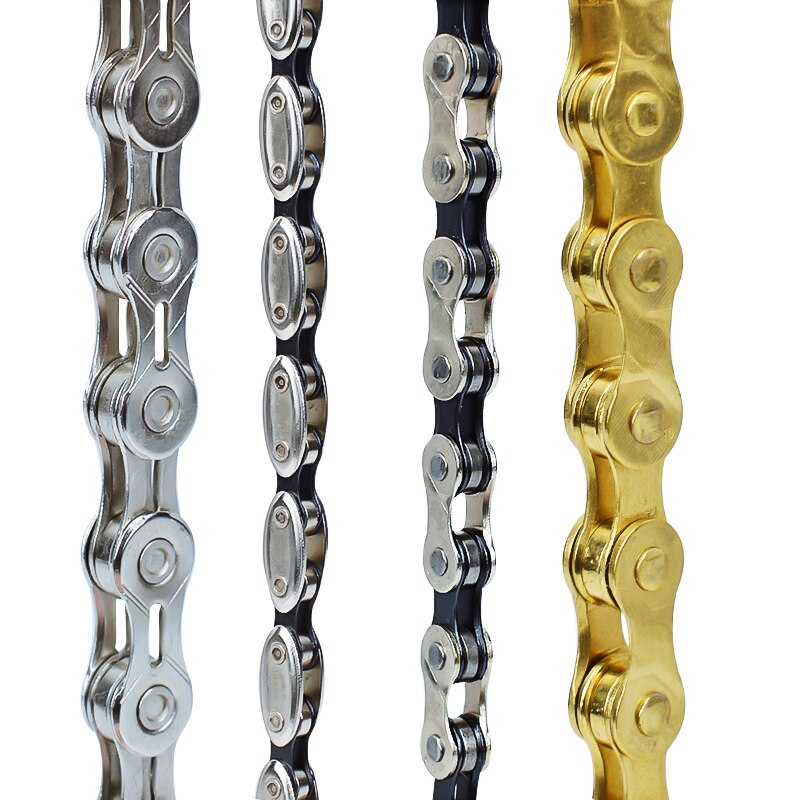 FSC 6/7/8/9/10/11 Speed Bicycle Chain 116 Links Ultralight Carbon Steel MTB Mountain Road Bike Chain Half Hollow Bicycle Chain