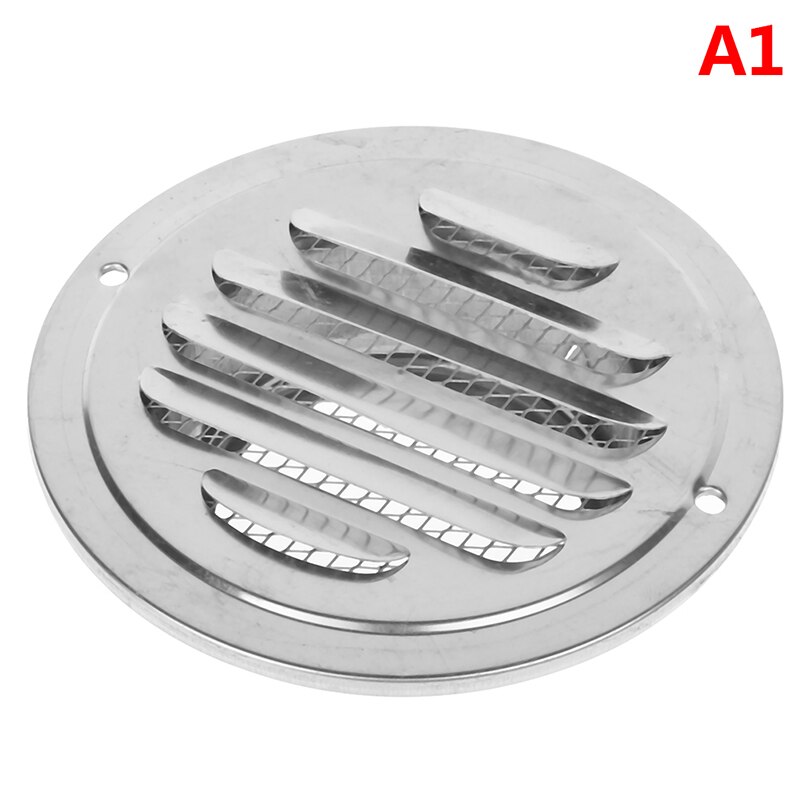 1PC Stainless Steel Exterior Wall Air Vent Grille Round Ducting Ventilation Grilles 70-200mm: A1