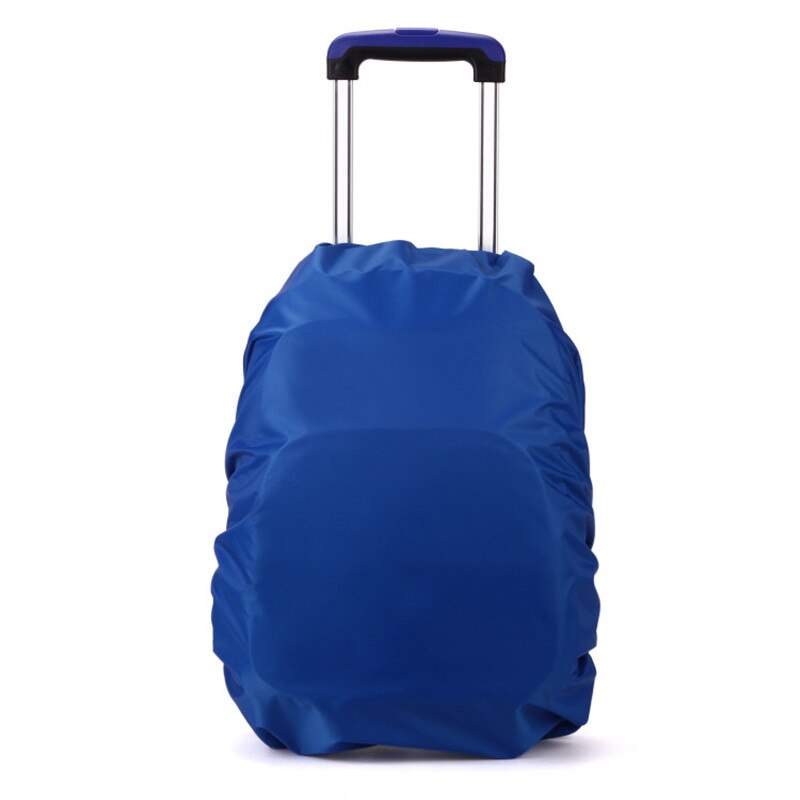 Kids Suitcase Trolley School Bags Backpack Rain Proof Cover Luggage Protective Waterproof Covers Schoolbag Dust Rainproof Covers: Dark Blue