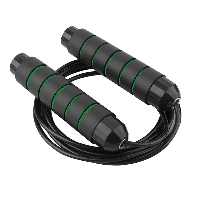Heavy Weighted Jump Rope Solid PVC Tool Sweat-proof for Boxing Training Fitness C44: green