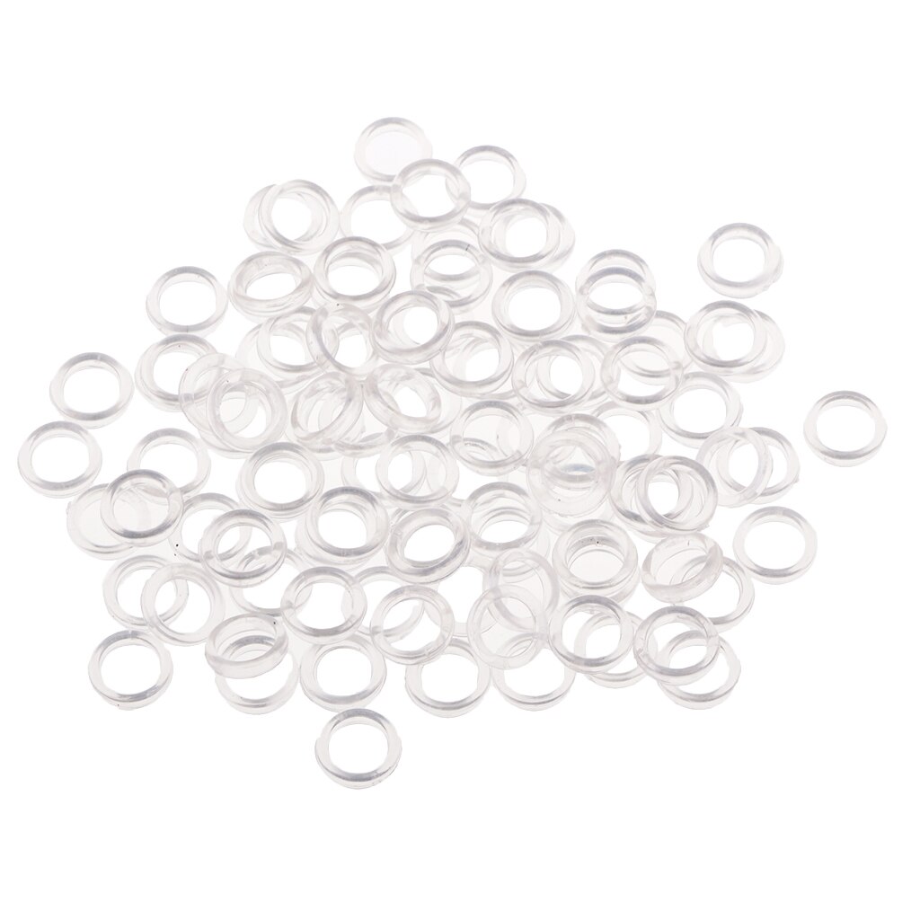 200 stk nylon bh strop juster skyder o ring lingeri gør-det-selv syhåndværk 6mm sorte klar