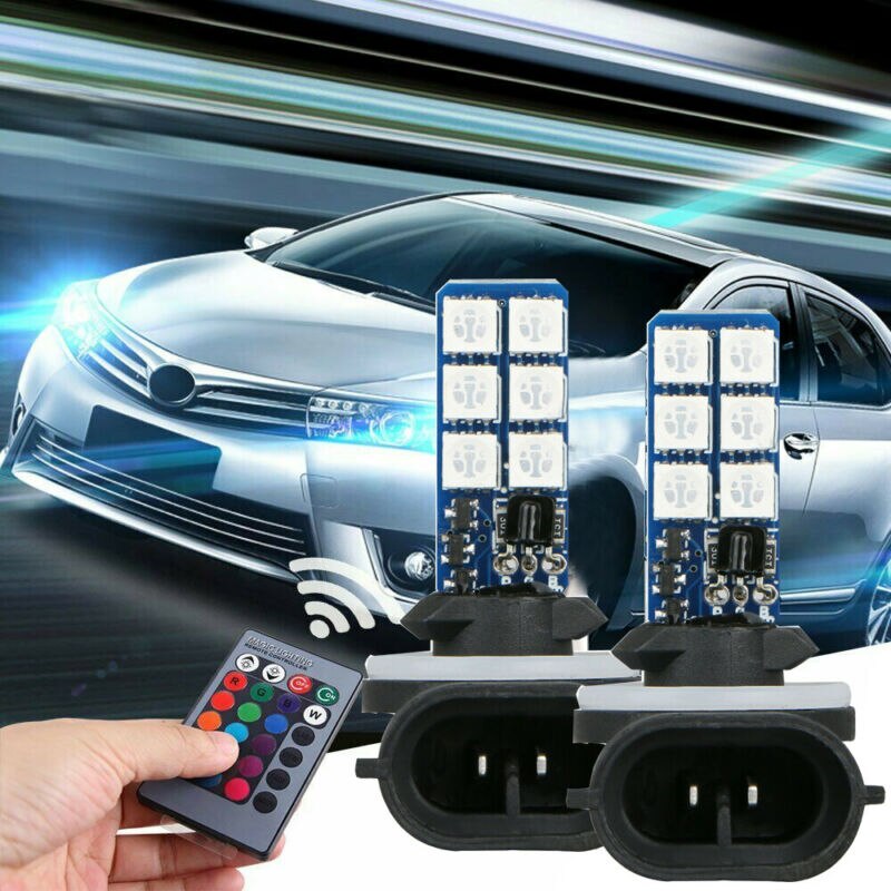 12SMD Lamp Light W/ Remote 2x Auto 2pcs Remote Control 2X + Remote LED