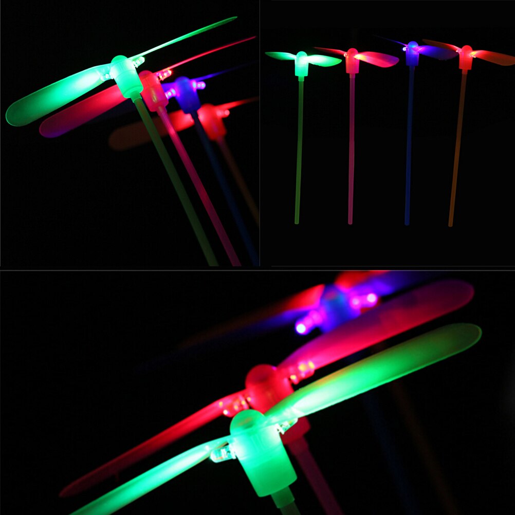 Led Unisex Klassieke Speelgoed Libelle Vliegende Spinning Light-Up Traditionele Kleurrijke Kinderen Speelgoed Cadeau Voor Kinderen