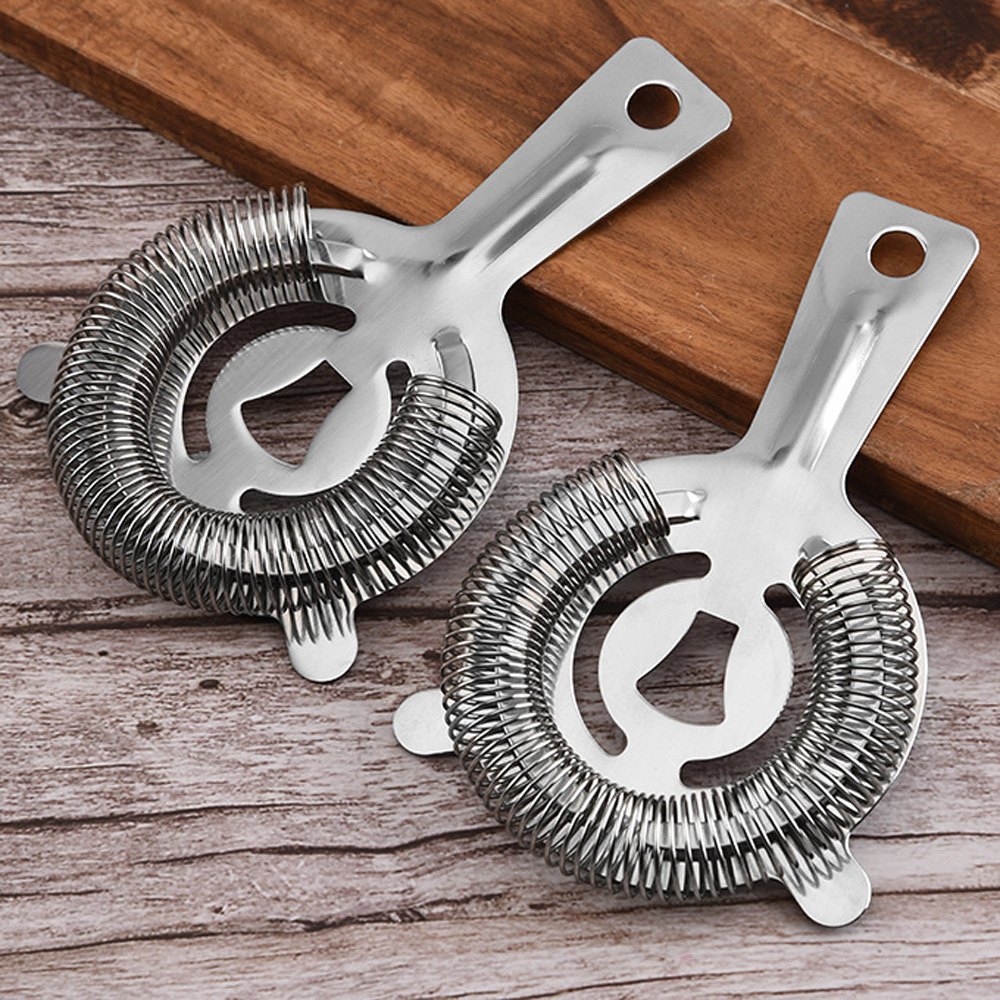 Stainless Steel Cross Cocktail Ice Filter Bar Strainer Cocktail Strainer Universal Bartender Tool Practical Cocktail Wine Home