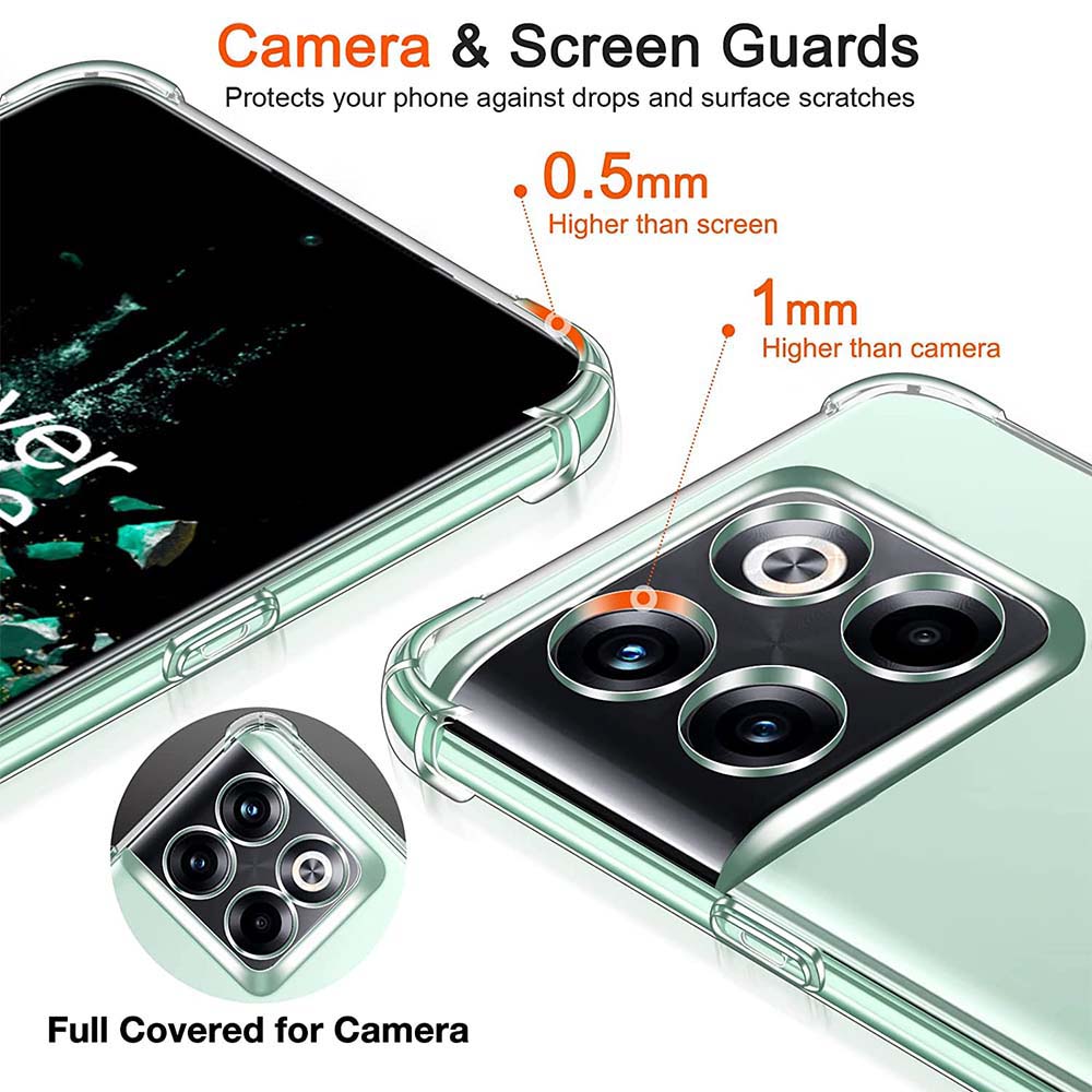 Funda transparente para OnePlus One Plus 8T 10T 10R 9R 11 9RT 11R 10 5 5T 6 6T 7 7T 8 9 Pro funda de teléfono de silicona suave gruesa a prueba de golpes