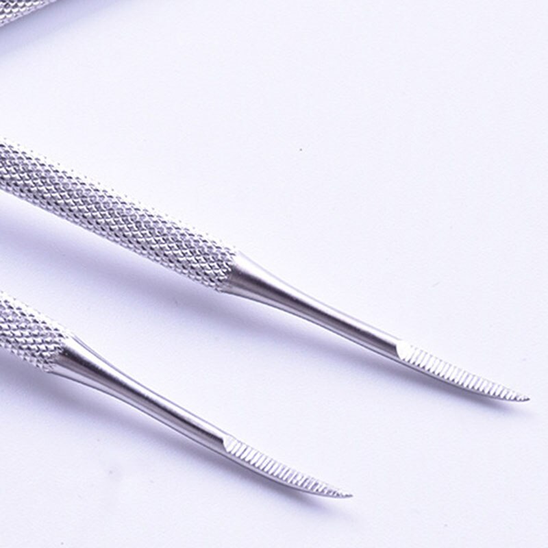 Stainless Toe Nail File Double Ended Pedicure File Satin Edge Ingrown Toe Nail Lifter Onychomycosis Paronychia Manicure Tools