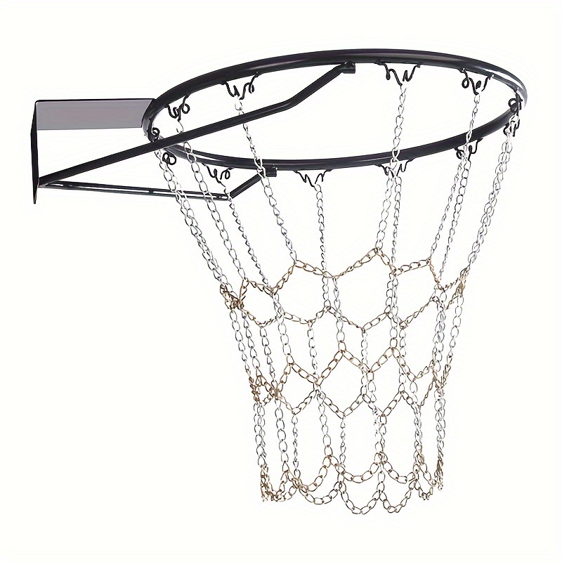 Outdoor Galvanized Steel Chain Net Durable Basketball Target Net Basketball Classic Sport Steel Chain Basketball Net