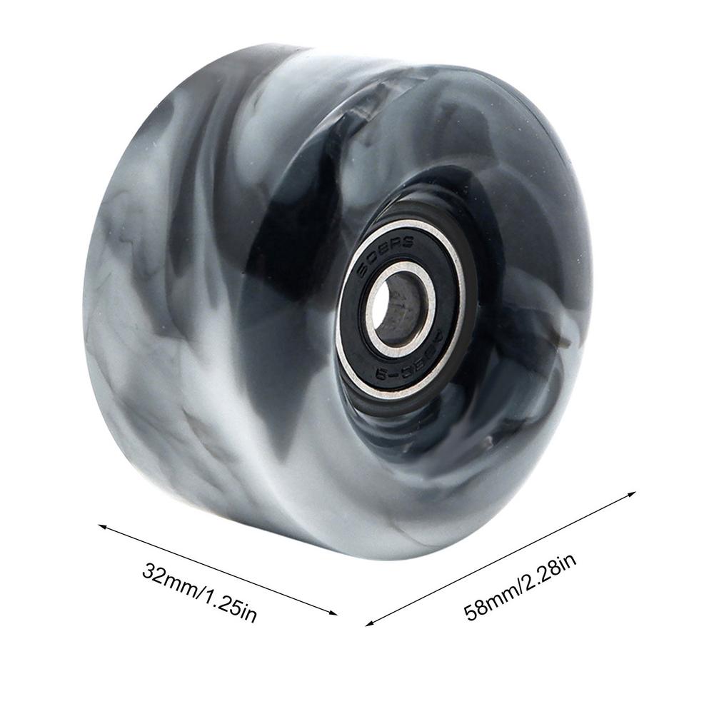 Rollschuh räder Mischfarben-Rollschuh Rad Mischfarben räder für Doppelreihen-Quad-Rollschuhe 58mm x 32mm: verrotten