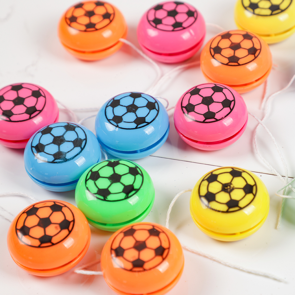 Mini ballons de Football Yoyo en plastique, Gadgets amusants, jouets intéressants pour enfants, de fête d'anniversaire, remplissage Pinata, prix scolaires, 10 pièces