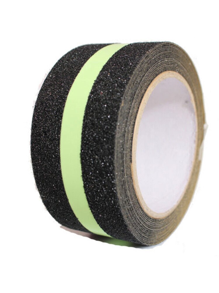 Bandes antidérapantes lumineuses givrées, 5cm x 5m, Surface en PET, bande antidérapante lumineuse dans l'obscurité, bande Abrasive pour escaliers, marche de sécurité