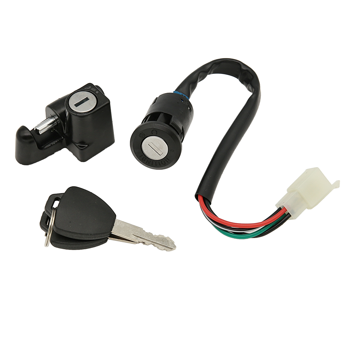 Interruptor Universal para motocicleta ATV, llave de interruptor de encendido para Kawasaki, Suzuki, Yamaha, Honda, bloqueo de manillar de motocicleta: A