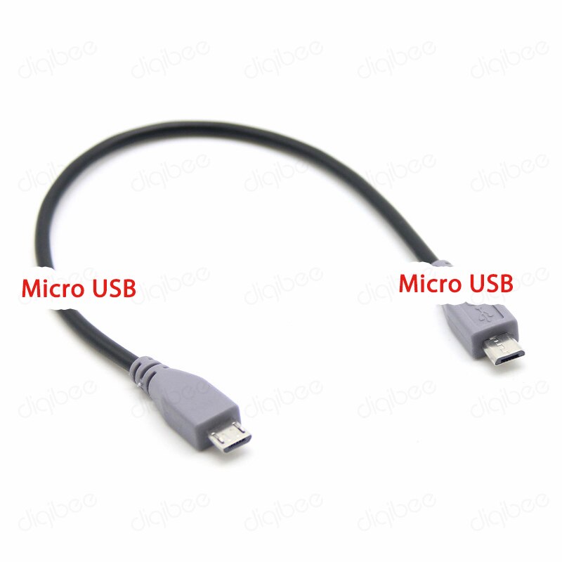 1Pcs Male to Male Micro USB to Micro USB OTG Data Charger Cable for UVC USB Camera Glasses U-Disk and Android Smart Phone Tablet