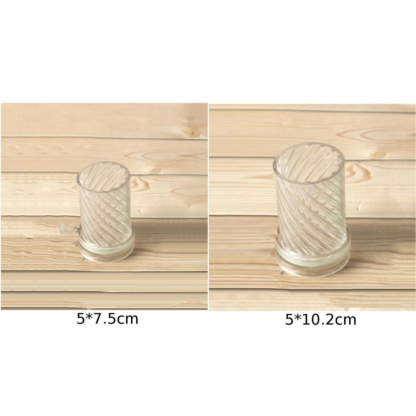 1pcs Clear Candle Making Model Flat Candle Spiral Mould DIY Candle Craft Tool