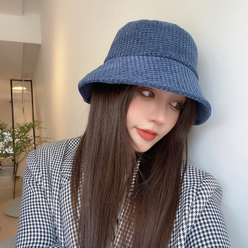 Sombreros de cubo de estilo japonés para mujer, sombrero de cubo informal Vintage, visera coreana, accesorios de ropa de calle