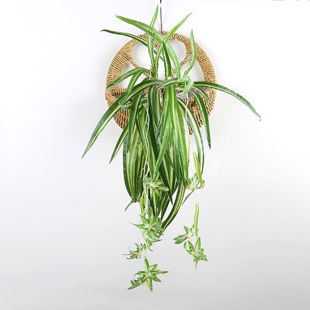 Newartificial Simulatie Bloem Planten Muur Opknoping Chlorophytum Ingemaakte Groene Planten Voor Huis Decoratieve Nep Simulatie Bloem
