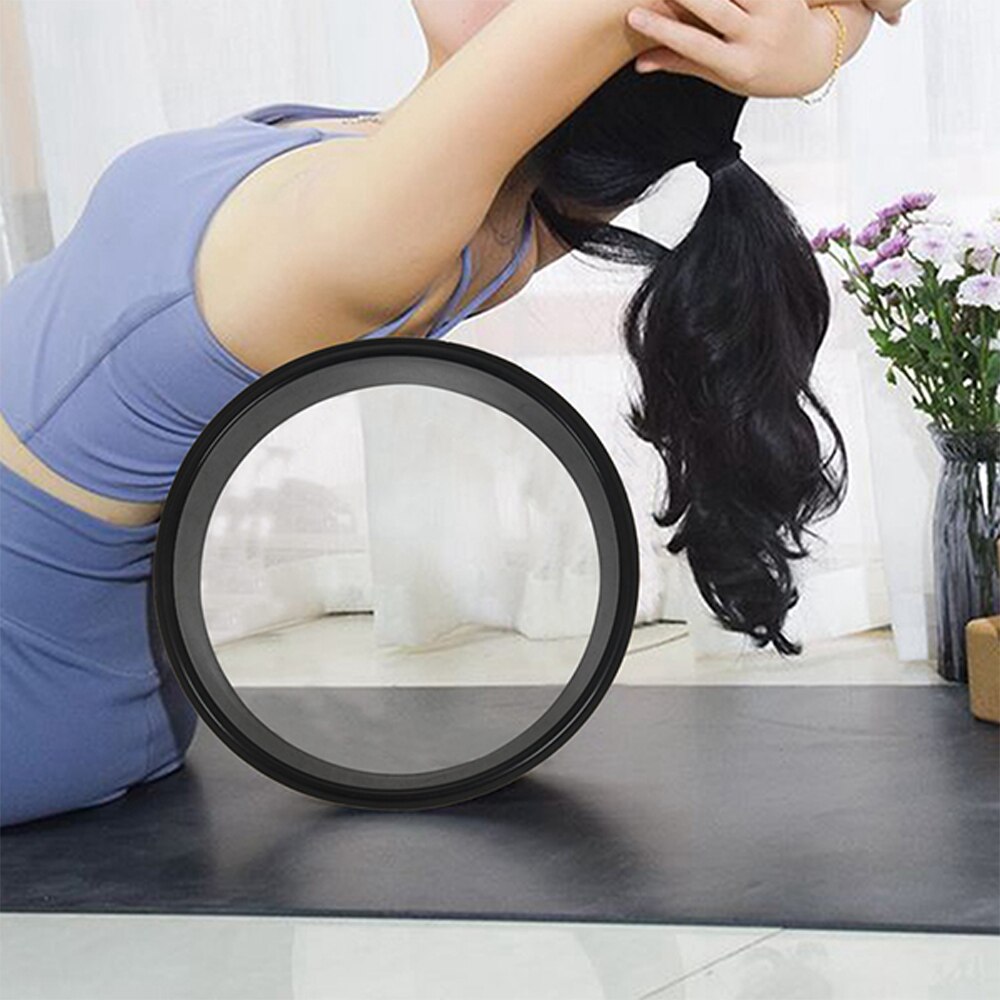 Yoga Wheel Pilates - TPE Material - Lotus Buddha Design - Back Training Tool - Fitness Bodybuilding