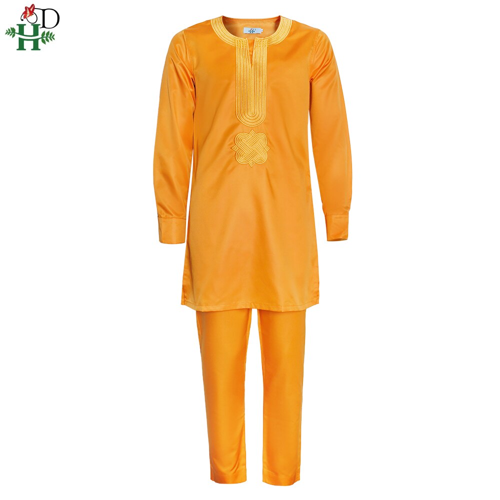 H & d 2021 nova roupa dos homens africanos agbada roupa kaftan wear 3 peças conjunto para o homem mangas compridas camisa ancara calça boubou terno