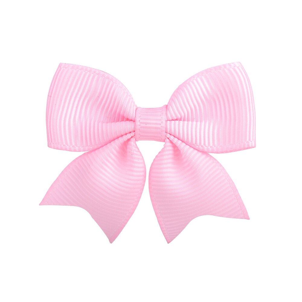 1 Piece Solid Grosgrain Ribbon Bows Hairpin Girl's Hair Bows Boutique Hair Clip Handmade Bowknot Clip For Kids Hair Accessories: 11
