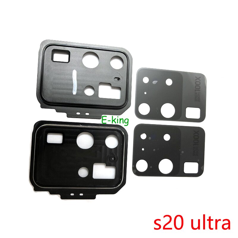 For Samsung Galaxy S20 FE S20FE Ultra Rear Camera Lens Glass Cover Frame Ring Holder Braket Assembly
