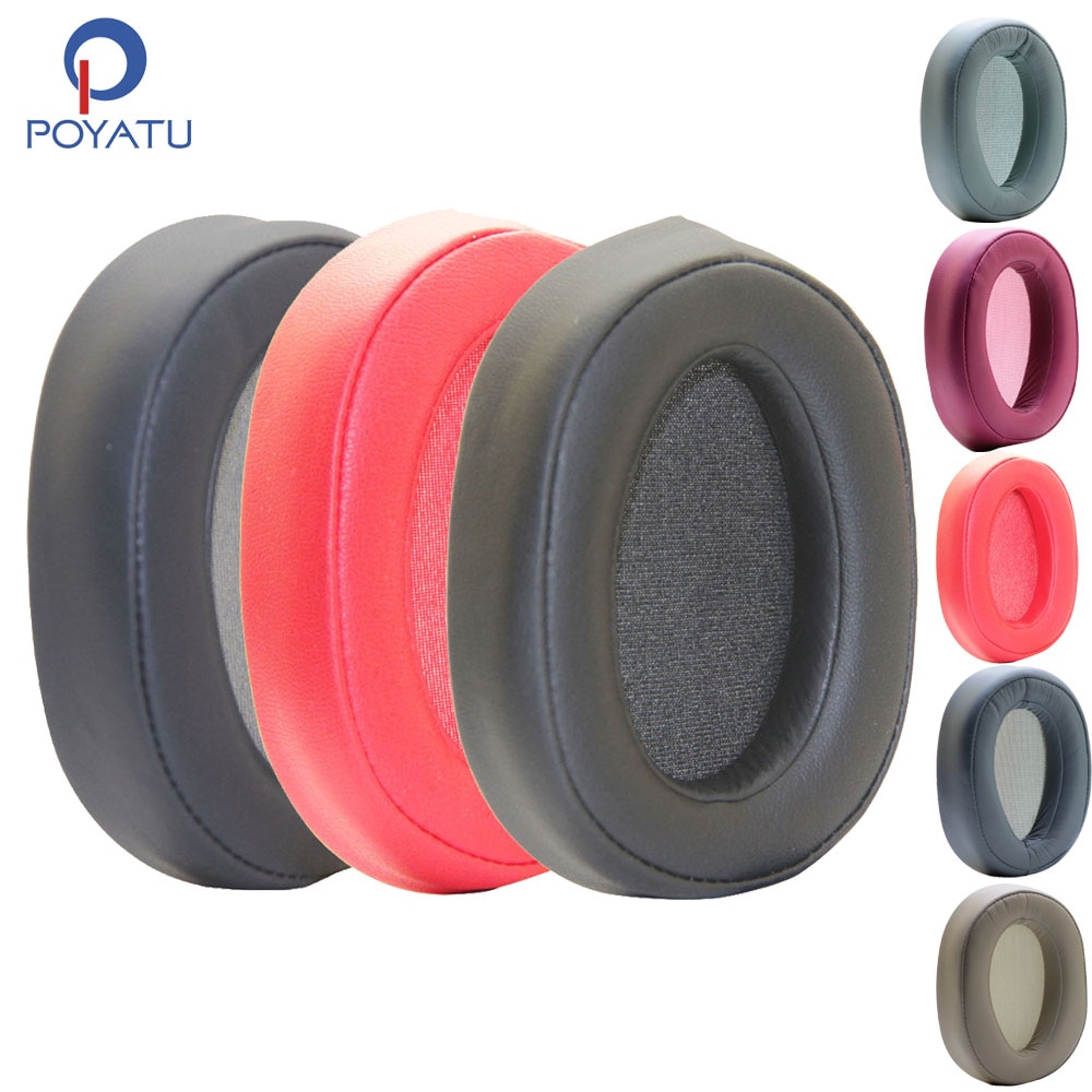 Poyatu 100ABN Ear Pads for SONY MDR-100ABN H900N WH-H900N Headphone Replacement Ear Pad Cushion Cups Cover Earpads Repair Parts