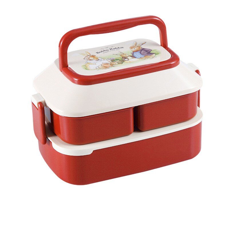 Bento Lunch Box Salad Container for Lunch 52/35oz BPA Free Leak Proof Salad Dressing Container Smart Lock Reusable Spork Spoon: red 1.5L