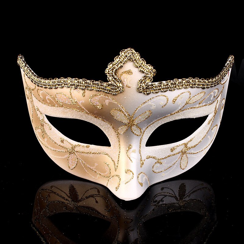 Masque boule d&#39;halloween, masque de pâques, masque de fête, de noël, pour belle femme, masque décoratif,: WHITE