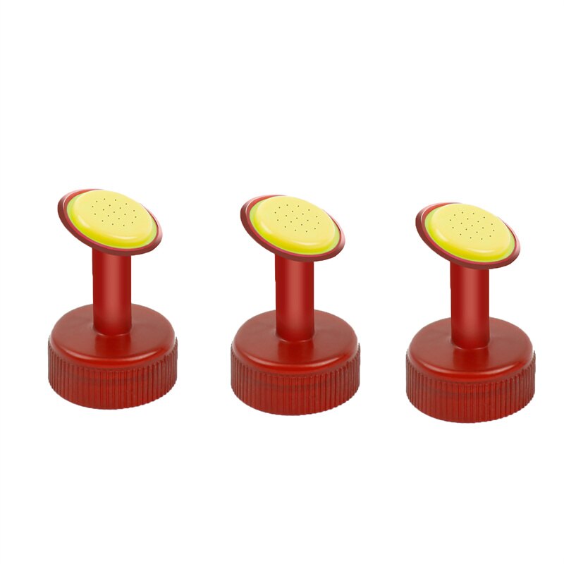 1/3Pc Bottle Cap Sprinkler Plastic Watering GB 30mm caliber Little Nozzle Sprinkler Head Sprayer Watering Tool Bottle Attachment: red-B