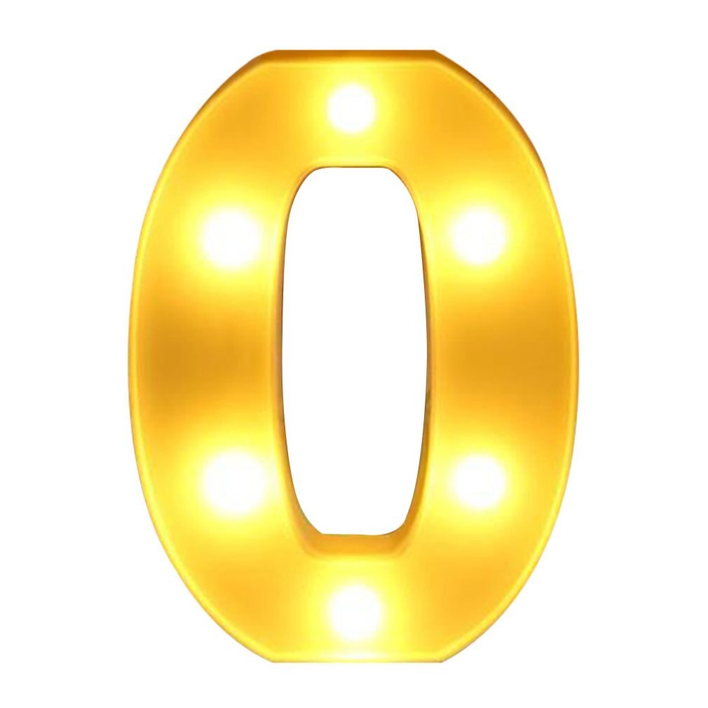 INS Engels brief licht LED symbool modellering lamp bruiloft digitale licht verjaardag voorstel wit licht: Digital light 0