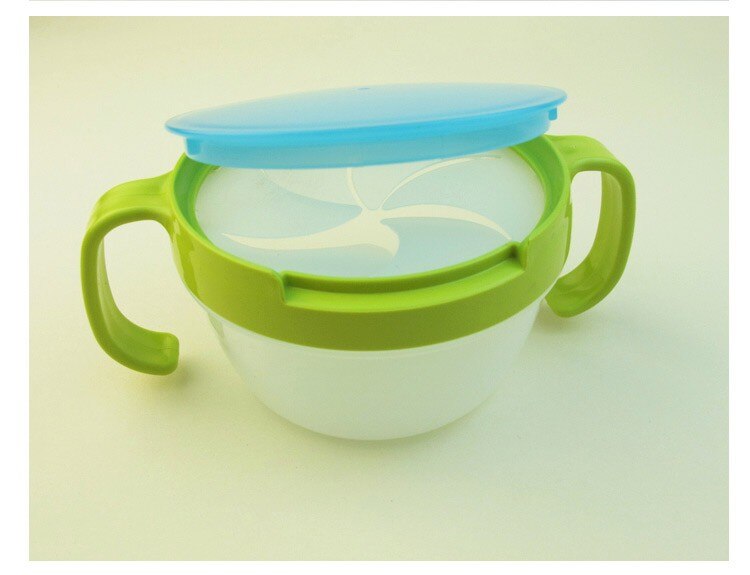 1pc Baby Food Box Anti-Spill Child Snack Food Keeper Portable Baby Food Bowl Plastic Food Storage Container Child Feed Learning: Green