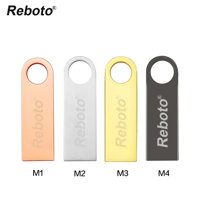 Reboto Neue 64GB Usb-Stick 32GB Usb Stick 16GB Pen Drive 8GB 4GB Usb-Stick silber U Disk Memoria Rose Gold Business