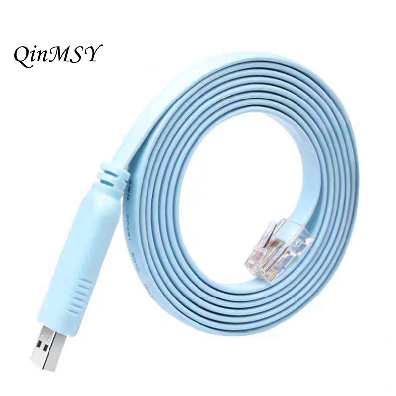 1.5m Pl2303ra USB Rs232 to RJ45 Console Cable for Cisco H3C HP Arba Huawei Fortinet Router Ftdi USB Console Cable Extension Lin
