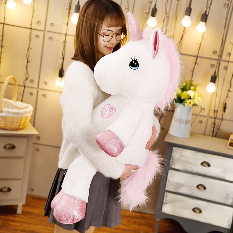 35-80cm Schöne Einhorn Plüsch Spielzeug Gefüllte Kawaii Weichen Einhorn Plüsch Spielzeug für Kinder Kreative Geburtstag für mädchen Liebhaber