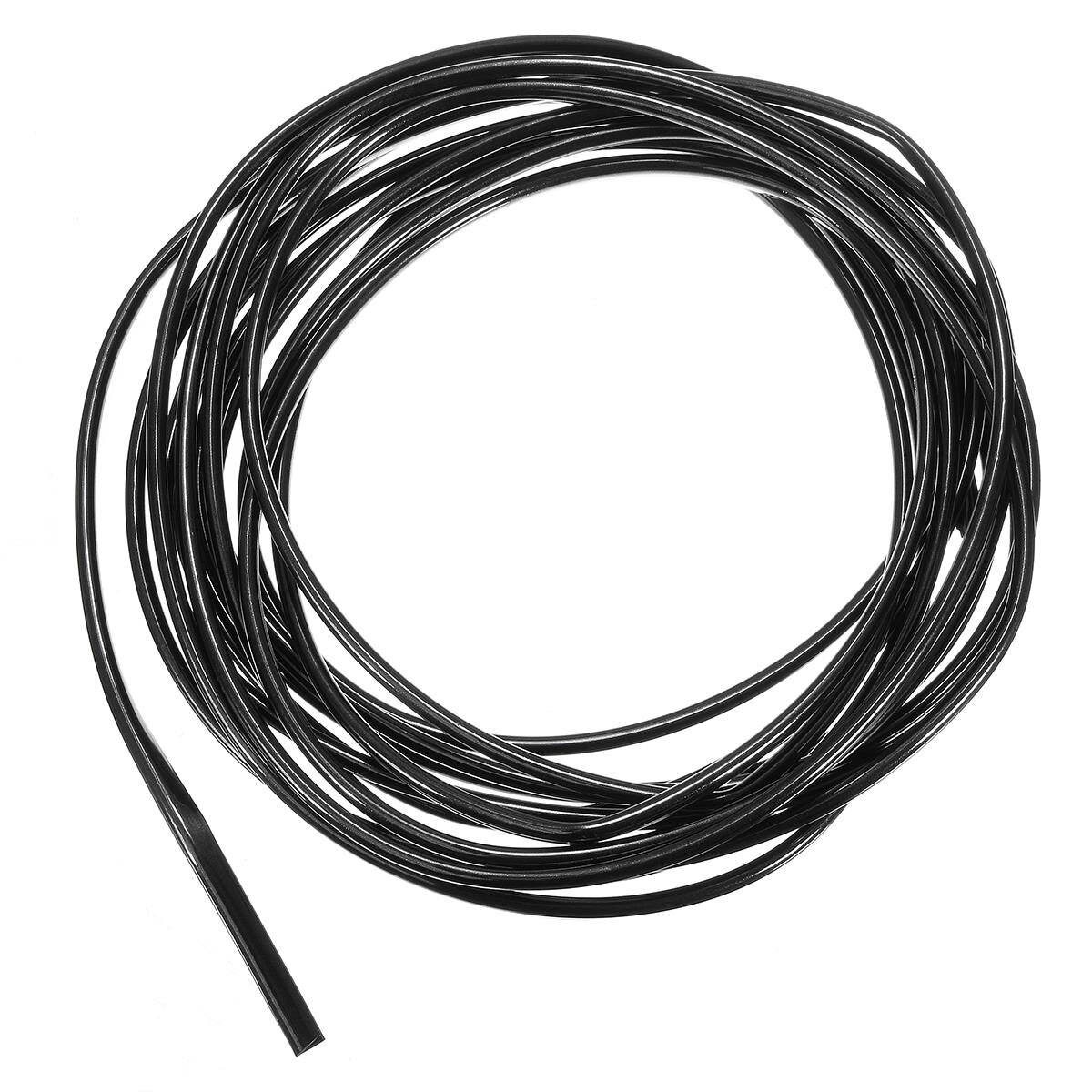 Black/Silver 6 Meters U-Shape Car Door Edge Gard Trim Molding Strip Protectors PVC 6mm x 4mm Universal