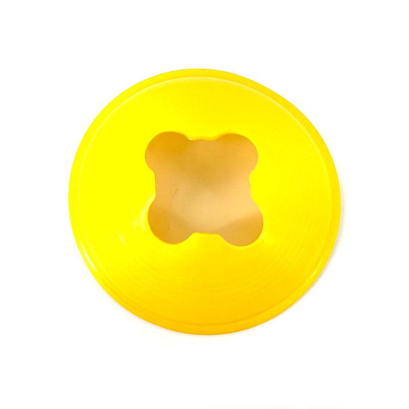 10Pcs Agility Disc Cone Set Multi Sport Training Space Cones With Plastic Stand Holder For Soccer Football Ball Game Disc: Yellow