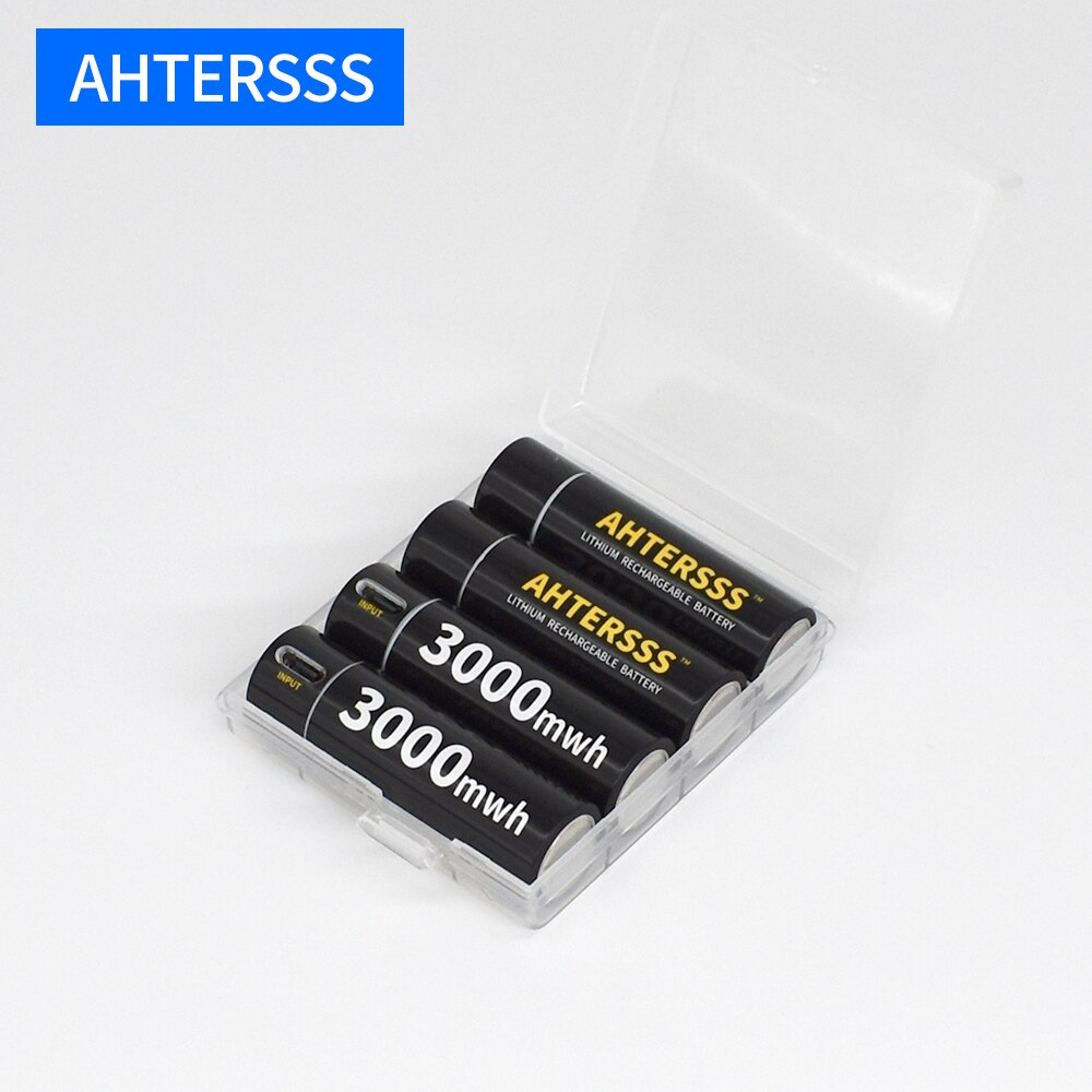 1.5v AA rechargeable battery USB aa lithium battery 2A 3000mwh smart usb charging