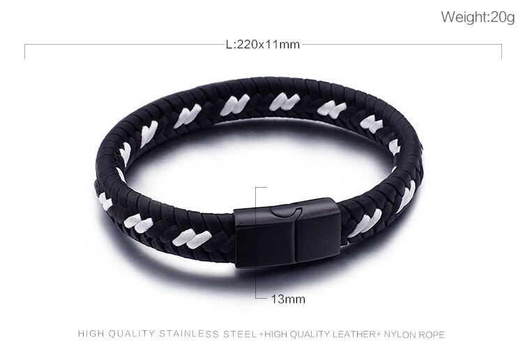 3 verschiedene modelle , 220mm farbenfrohe armbänder aus hochwertigem leder für damen und herren – schmuck für sportbegeisterte und Fans: Kb98734- k
