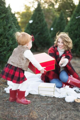 Jupe de noël à carreaux pour bébés filles | Tenue pour bandeau, vêtements