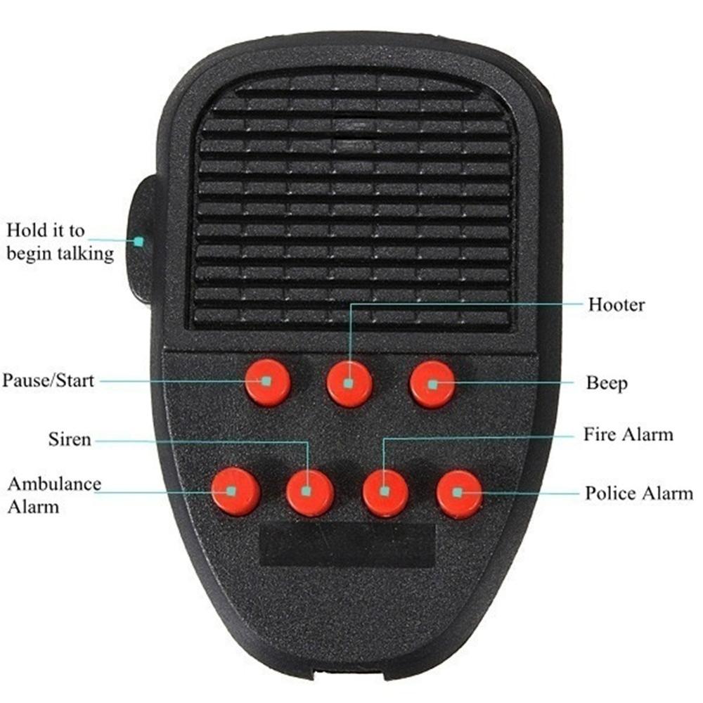 Portable Alarm Siren Universal Outdoor Personal 125dB Loud Warning Car Ornaments for Car Auto Motorcycle Truck 12V 24V