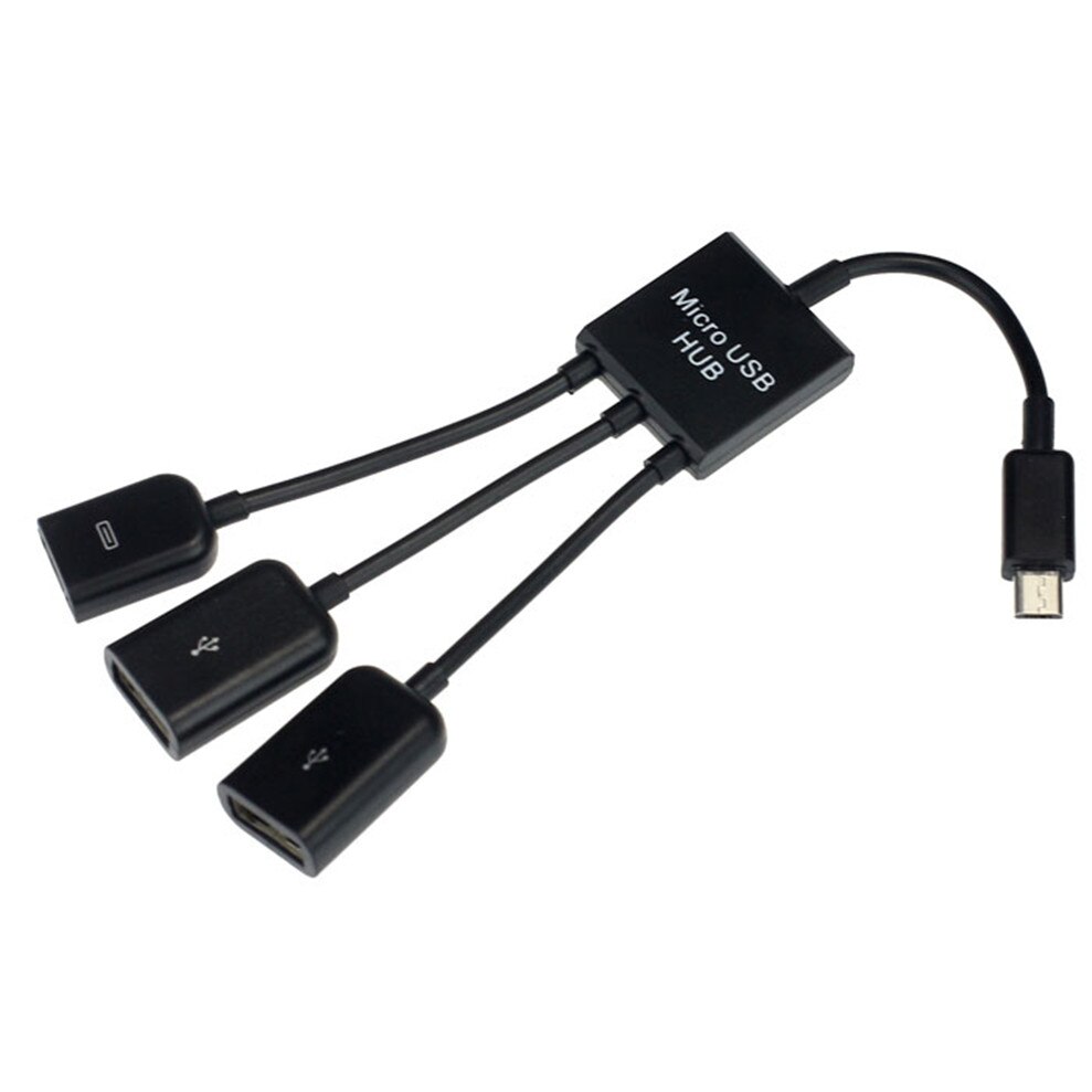 Reliable Dual Micro USB Host OTG Hub Adapter Cable For Dell Venue8 Pro Windows 8