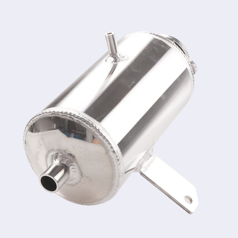 1.5L Universal Aluminum Coolant Water Expansion Tank Bottle Header Silver