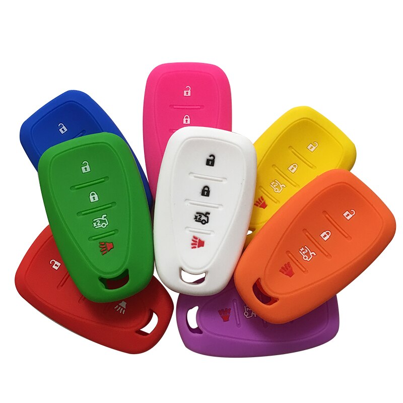 Silicagel autosleutelhoesje voor chevrolet sleutel afstandsbediening hoesje chevrolet camaro cruze malibu hoesje voor sleutelhanger alarm