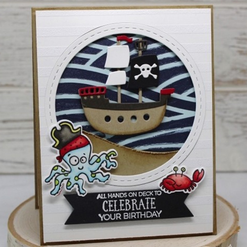 Go With the Flow Wave Stencil for DIY Scrapbooking Album DIY Paper Card Craft Fun Plastic Templates Decoation 6x6 inch