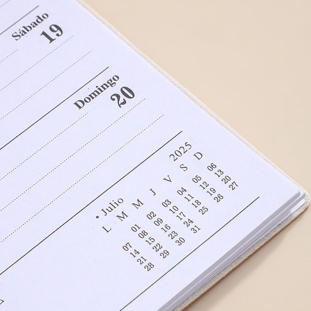 minimalistisch isches a5 2025 Agenda Buch mit Kalender zu tun Liste a5 Notizbuch Spanisch Morandi Farbe 2025 Planer Notizbuch Schul büro