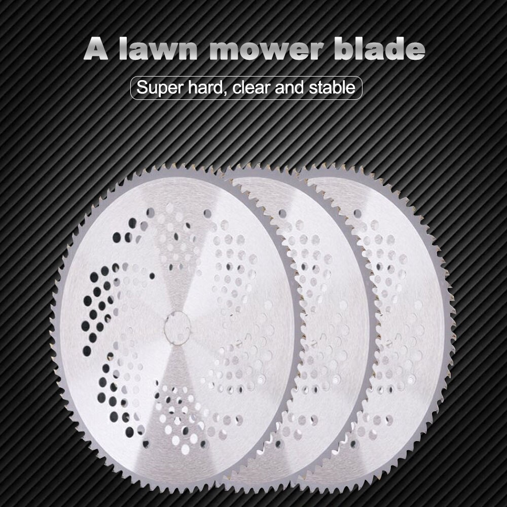 Brush Cutter Blade 40/60/80T With Holes Alloy Steel Saw Cutting Blade Replacement Brush Cutter Accessories