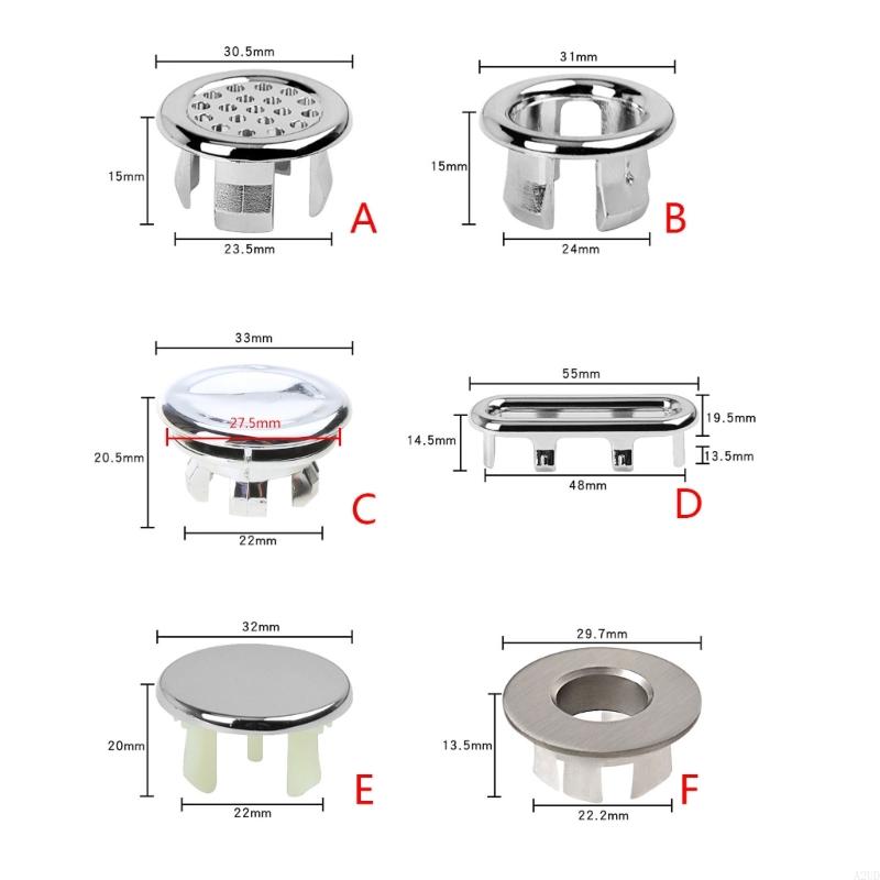 A2UD 6 anéis lavagem pacote redonda OURNUN BAVILHO CAPAS DO BACHAS ARO ERRO