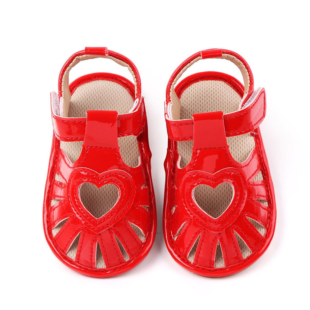 Zapatos de bebé para niño pequeño, Chico, niña, Princesa, bonito Niño, primeros pasos, zapatos de verano: Red / 6-12Months